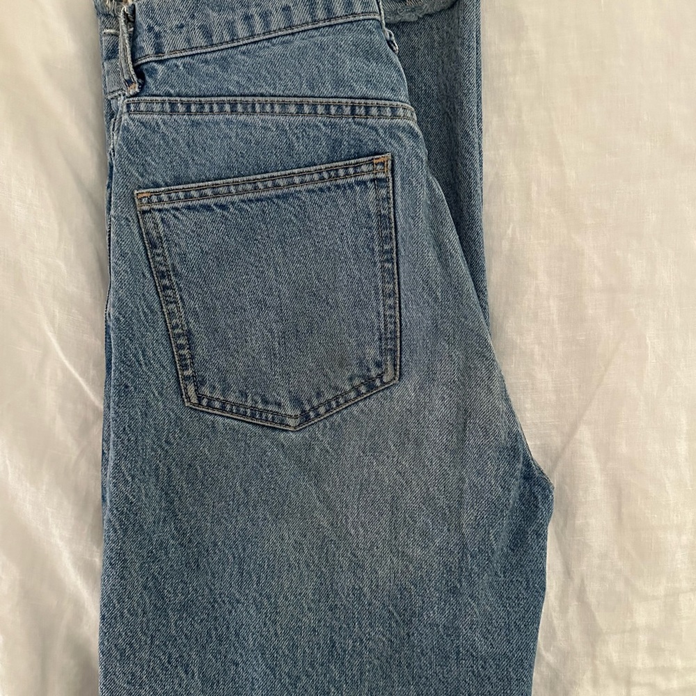 HI RISE WIDE LEG FULL LENGTH JEANS